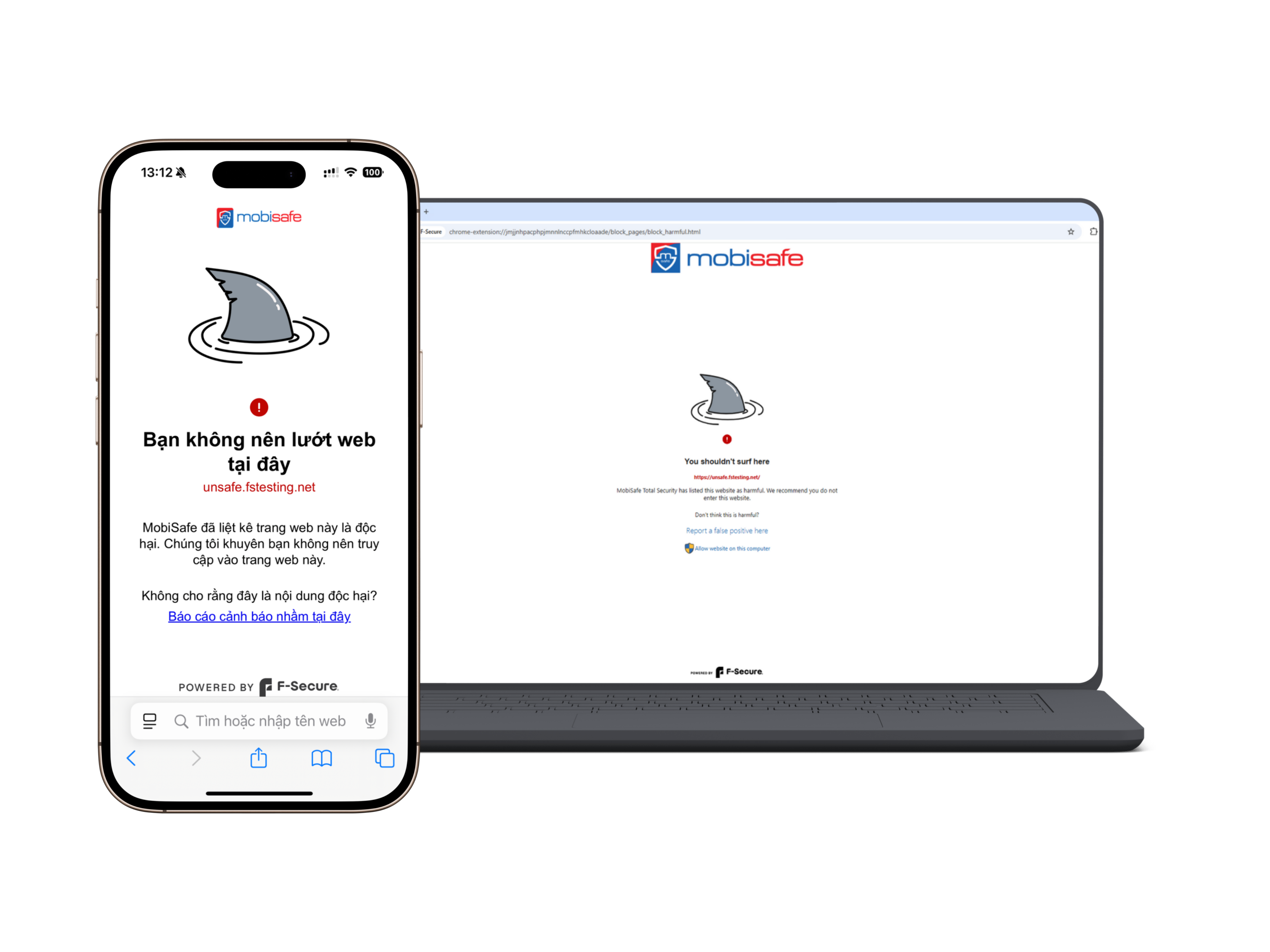 Minh họa tính năng MobiSafe